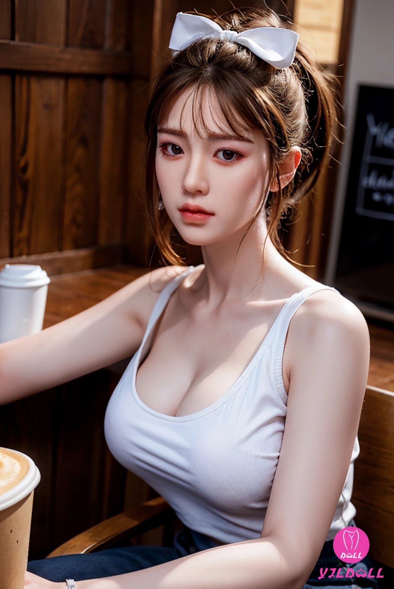 Mikaela poupée sexuelle (YJL Doll 168cm E-Cup # 401 TPE + Silicone)