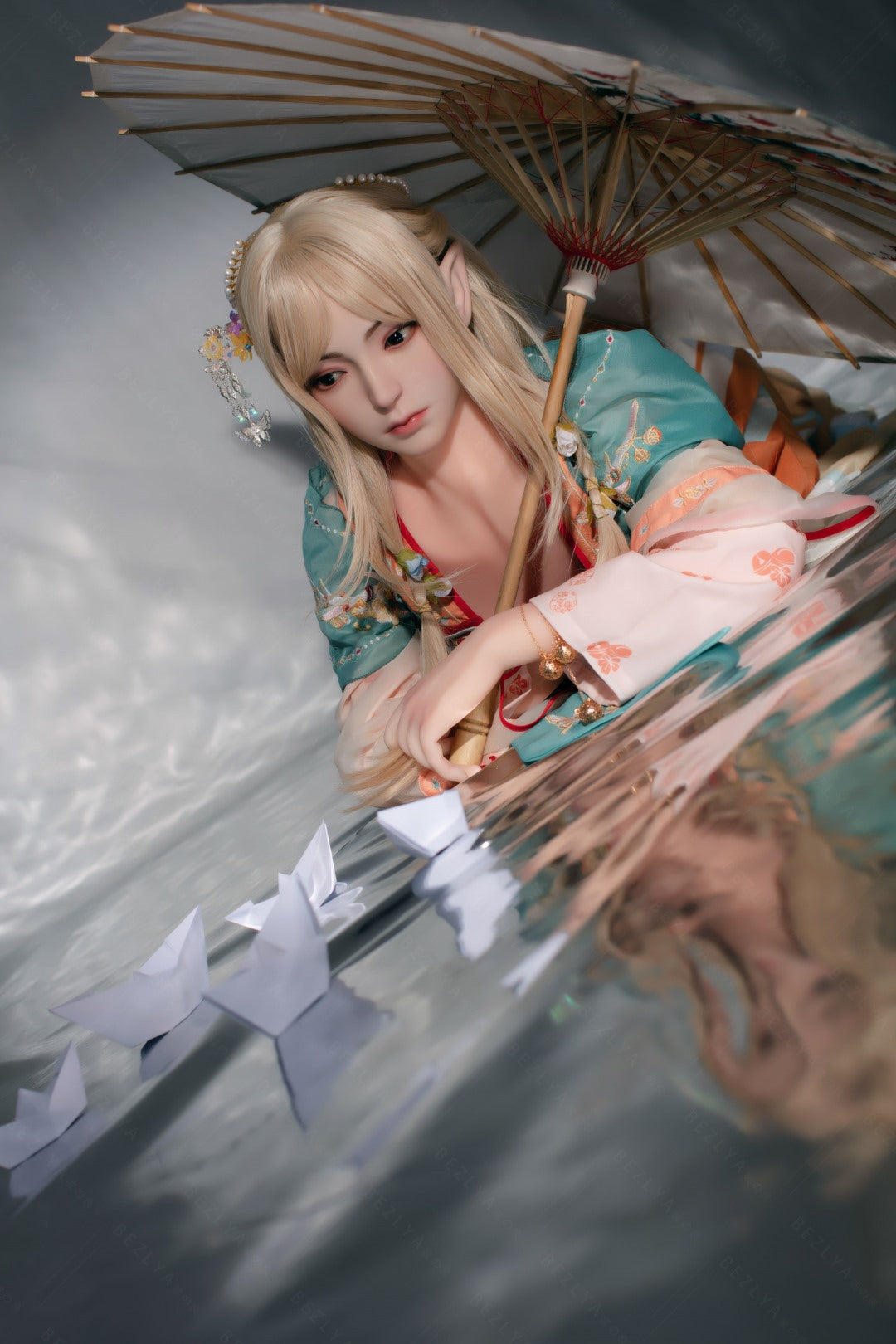 Pensée poupée sexuelle (Bezlya Doll 160 cm bonnet C 2.0 TPE+Silicone)