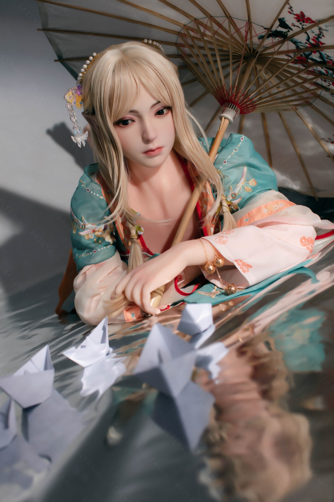 Pensée poupée sexuelle (Bezlya Doll 160 cm bonnet C 2.0 TPE+Silicone)