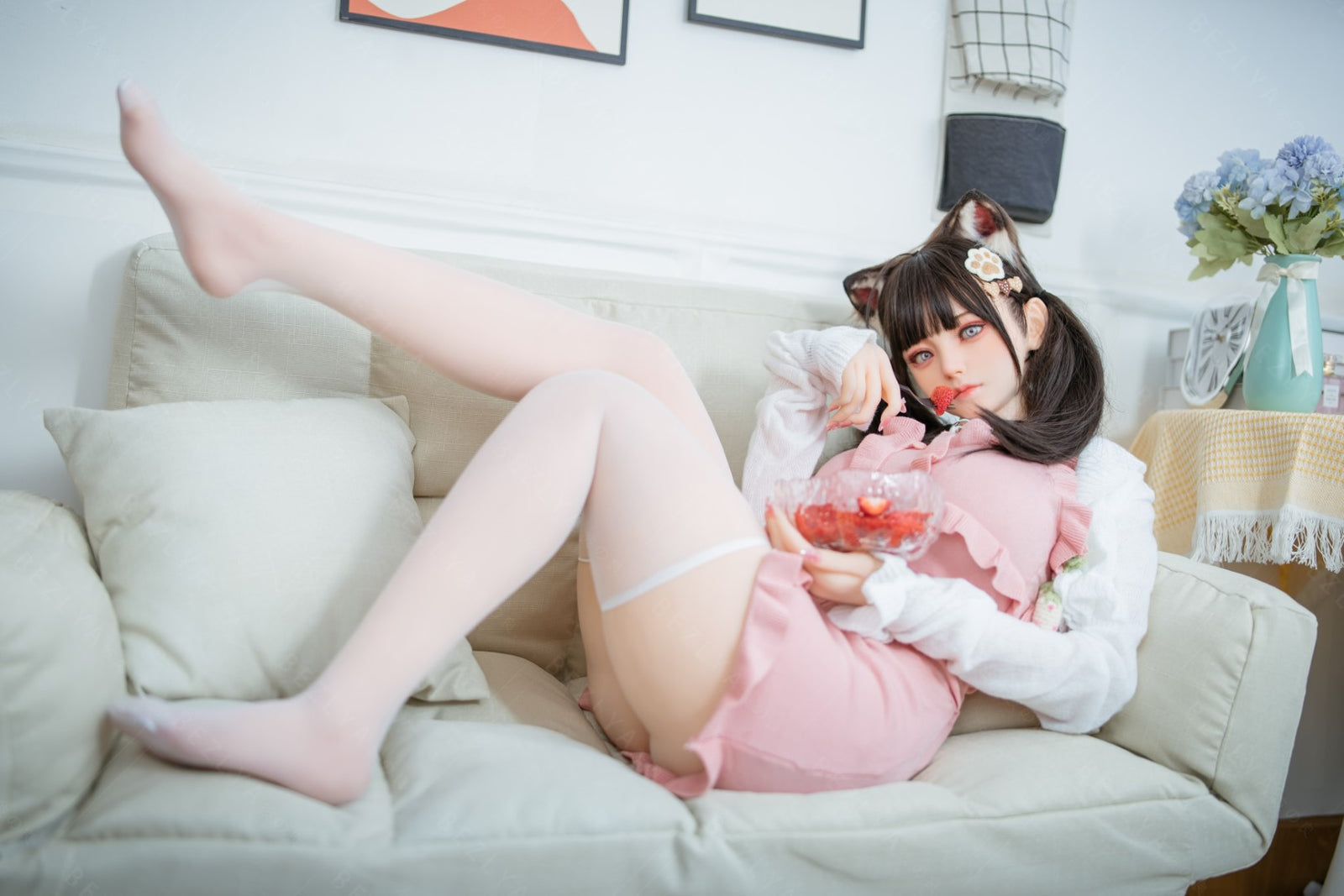 Campanule poupée sexuelle (Bezlya Doll Bonnet F 155 cm 2.0 TPE+Silicone)