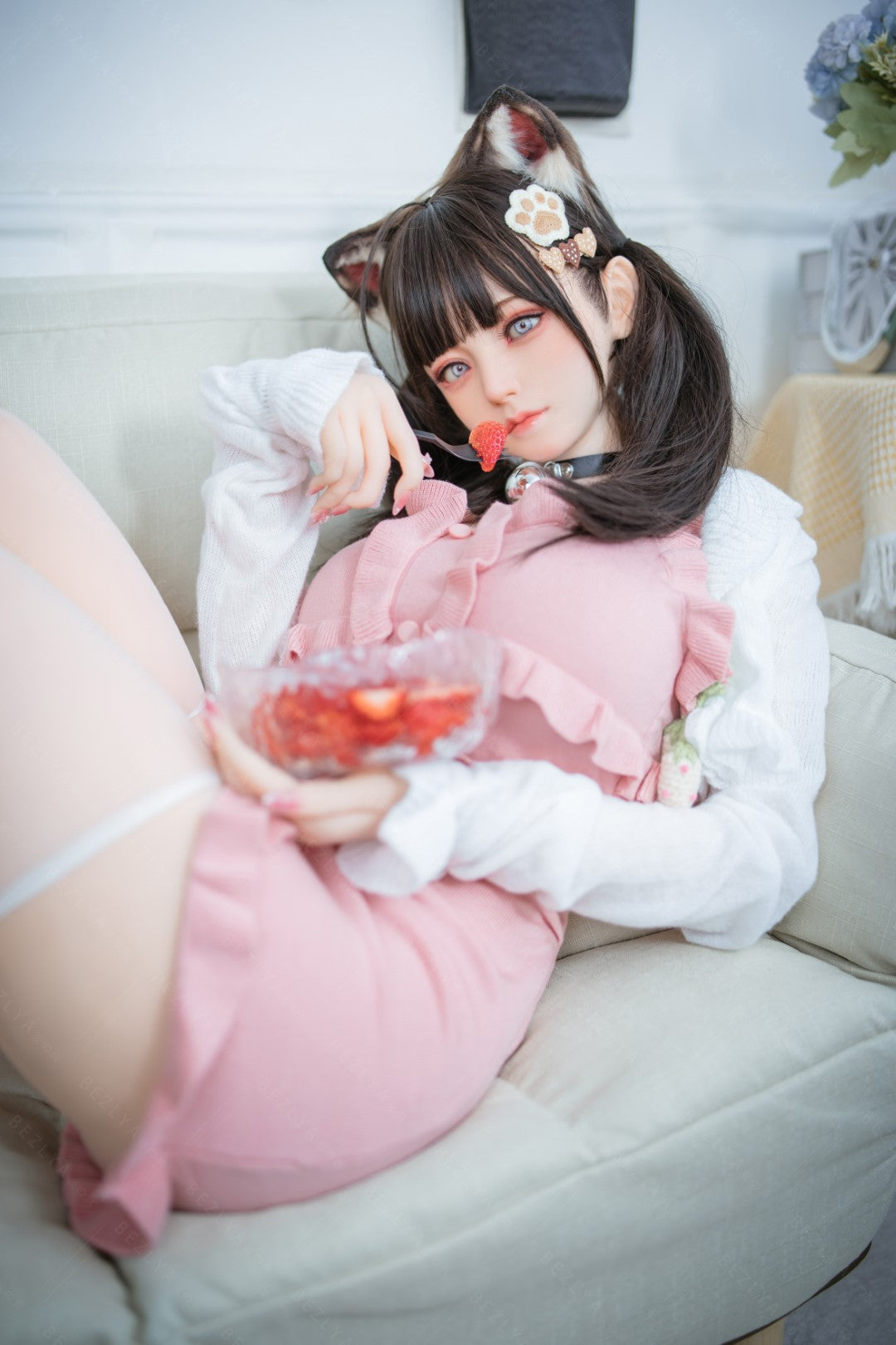 Campanule poupée sexuelle (Bezlya Doll Bonnet F 155 cm 2.0 TPE+Silicone)