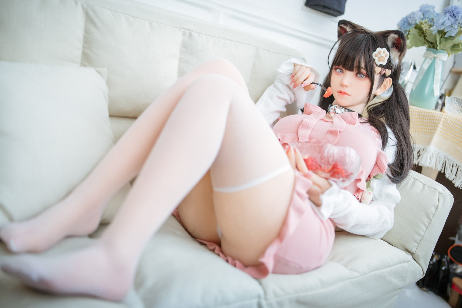 Campanule poupée sexuelle (Bezlya Doll Bonnet F 155 cm 2.0 TPE+Silicone)