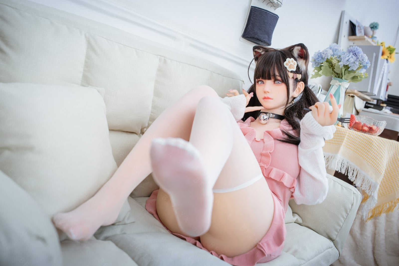 Campanule poupée sexuelle (Bezlya Doll Bonnet F 155 cm 2.0 TPE+Silicone)