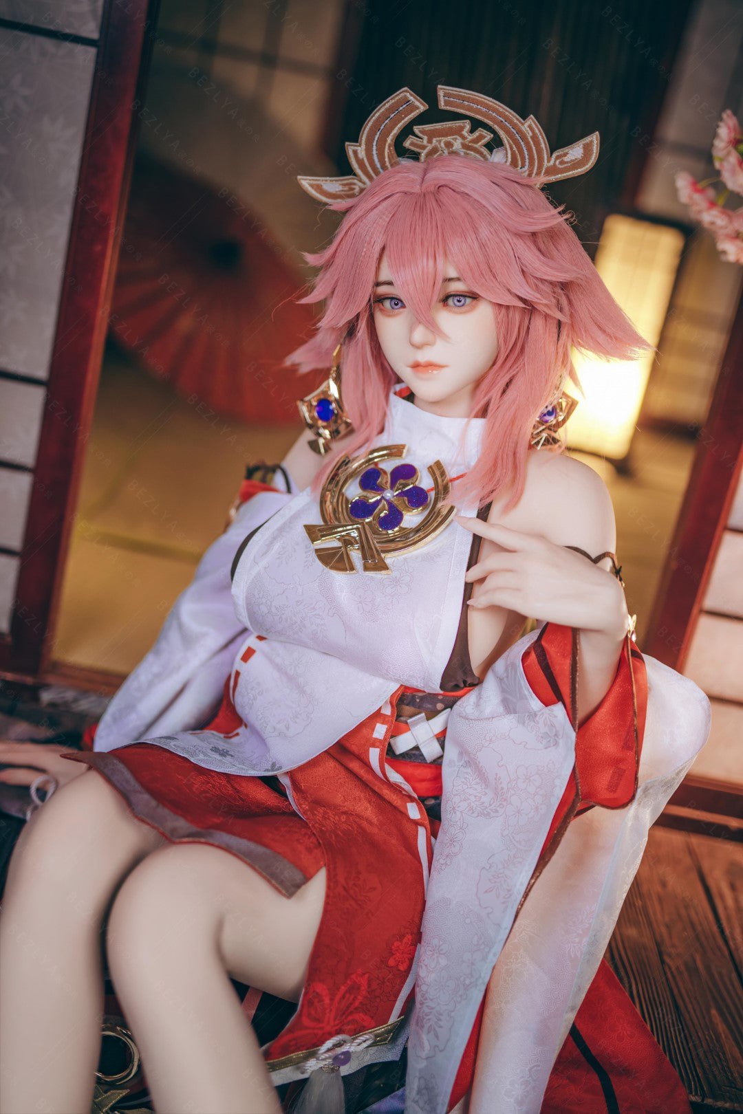 Yae Miko poupée sexuelle (Bezlya Doll 155 cm E-cup 2.2CF Silicone)