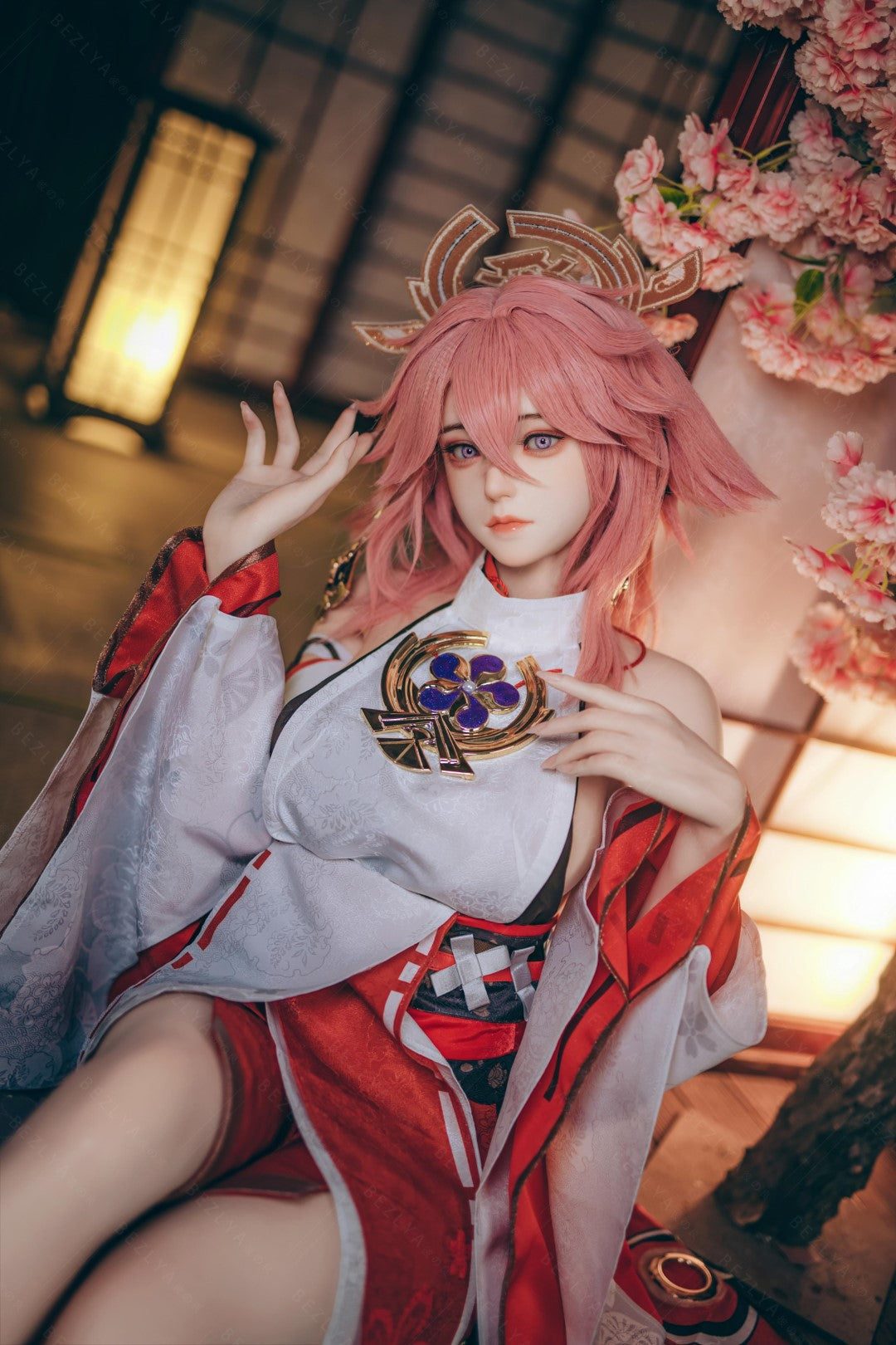 Yae Miko poupée sexuelle (Bezlya Doll 155 cm E-cup 2.2CF Silicone)