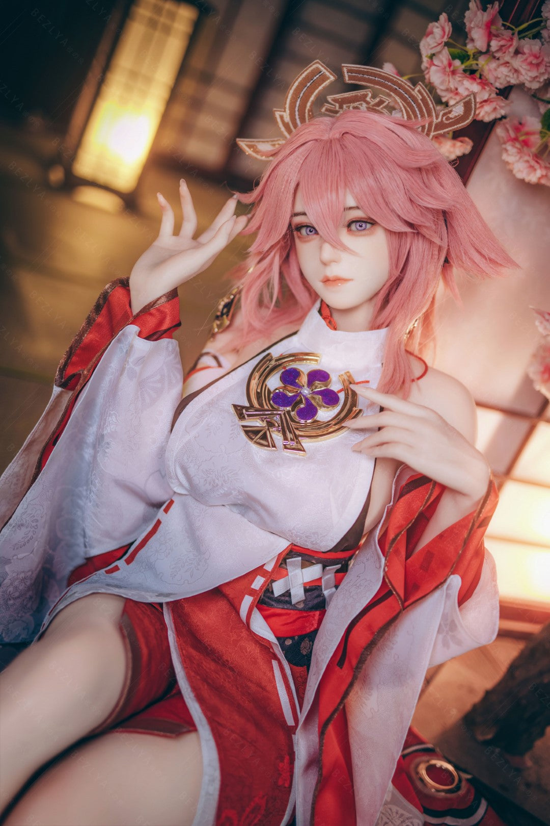 Yae Miko poupée sexuelle (Bezlya Doll 155 cm E-cup 2.2CF Silicone)