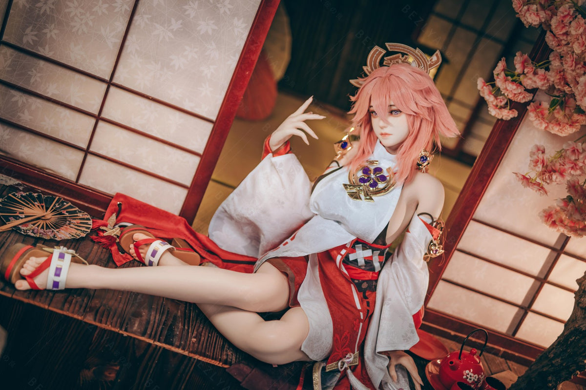 Yae Miko poupée sexuelle (Bezlya Doll 155 cm E-cup 2.2CF Silicone)