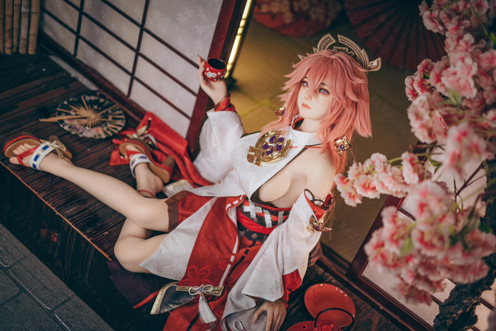 Yae Miko poupée sexuelle (Bezlya Doll 155 cm e-tobe 2.2cf Silicone)