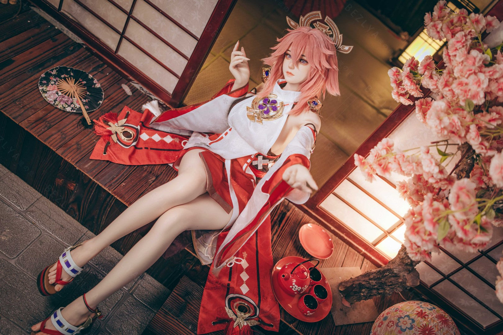 Yae Miko poupée sexuelle (Bezlya Doll 155 cm e-tobe 2.2cf Silicone)