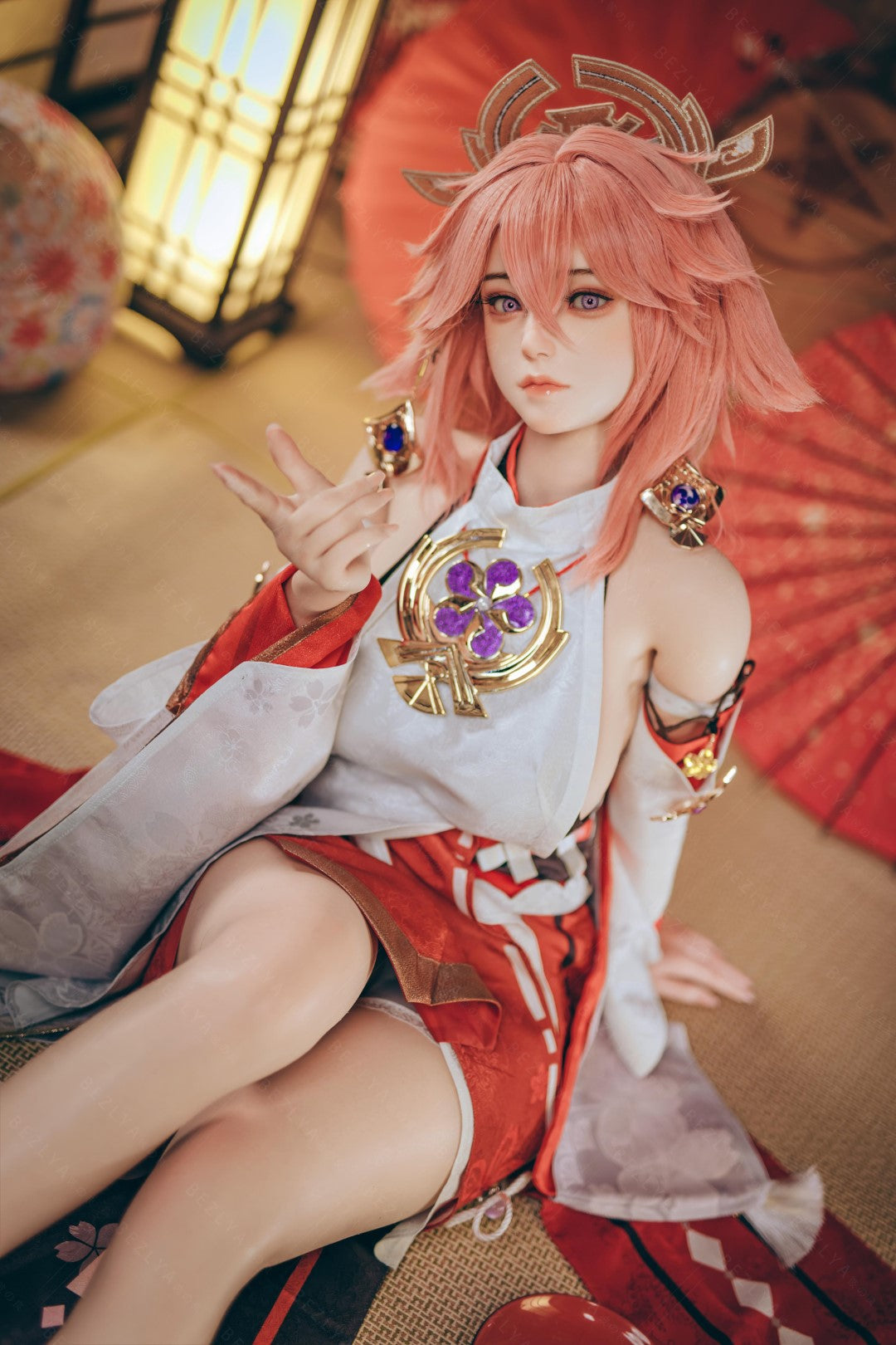 Yae Miko poupée sexuelle (Bezlya Doll 155 cm E-cup 2.2CF Silicone)