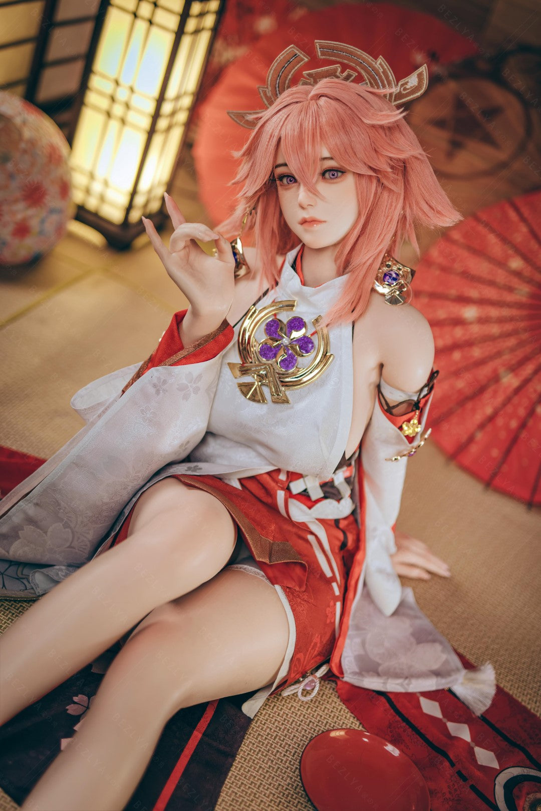 Yae Miko poupée sexuelle (Bezlya Doll 155 cm E-cup 2.2CF Silicone)