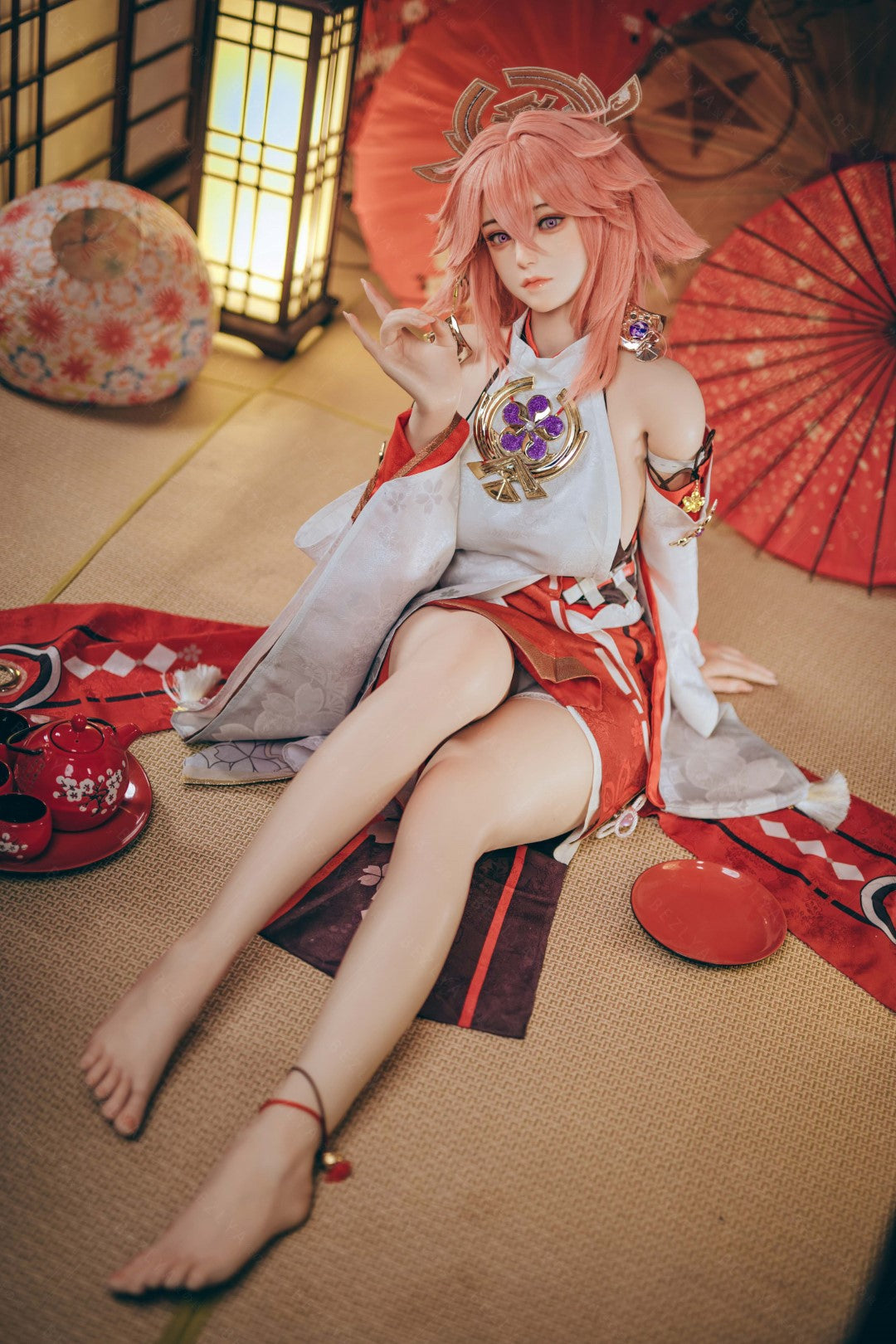 Yae Miko poupée sexuelle (Bezlya Doll 155 cm e-tobe 2.2cf Silicone)