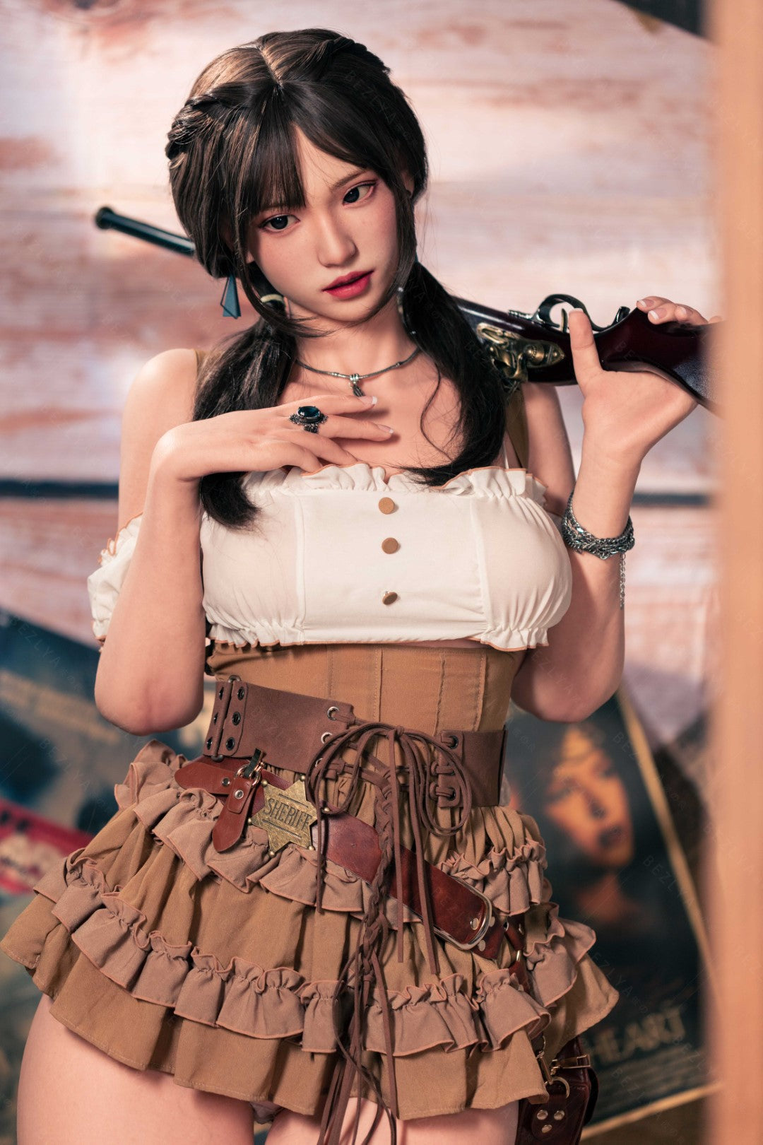 Hélianthe poupée sexuelle (Bezlya Doll 162 cm C-Cup 2.2U Silicone)