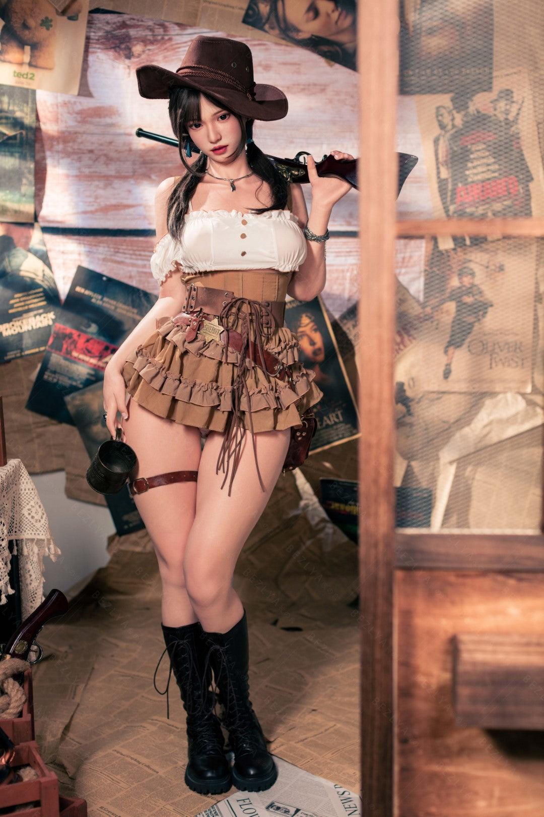 Hélianthe poupée sexuelle (Bezlya Doll 162 cm C-Cup 2.2U Silicone)