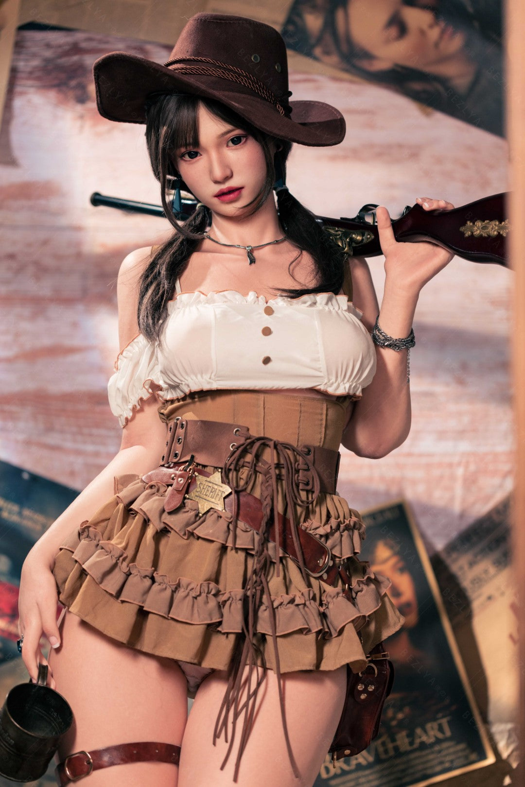 Hélianthe poupée sexuelle (Bezlya Doll 162 cm C-Cup 2.2U Silicone)