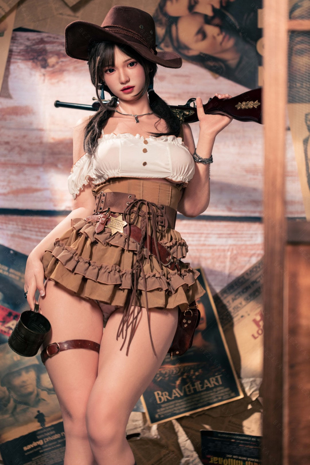 Hélianthe poupée sexuelle (Bezlya Doll 162 cm C-Cup 2.2U Silicone)