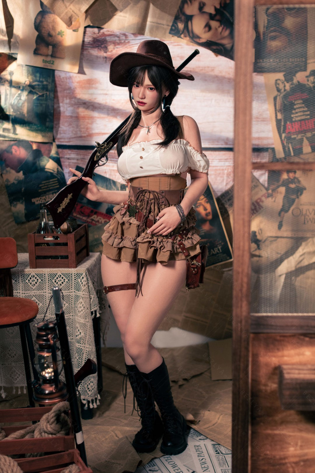 Hélianthe poupée sexuelle (Bezlya Doll 162 cm C-Cup 2.2U Silicone)