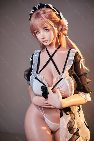 Vanille poupée sexuelle (Bezlya Doll 155 cm en silicone H-Kupa)