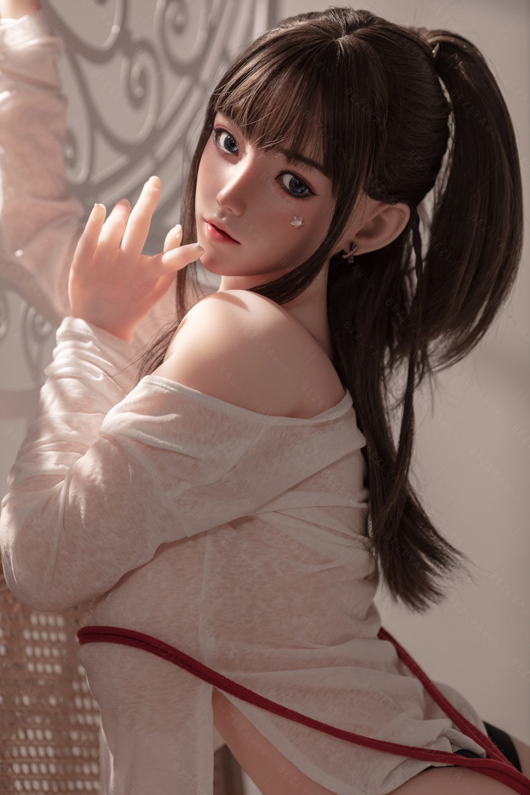 Cyrtenthère poupée sexuelle (Bezlya Doll Bonnet F 155 cm 2.0 TPE+Silicone)