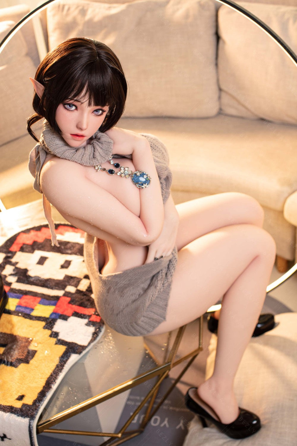 Calla poupée sexuelle (Bezlya Doll Bonnet F 155 cm 2.0 TPE+Silicone)