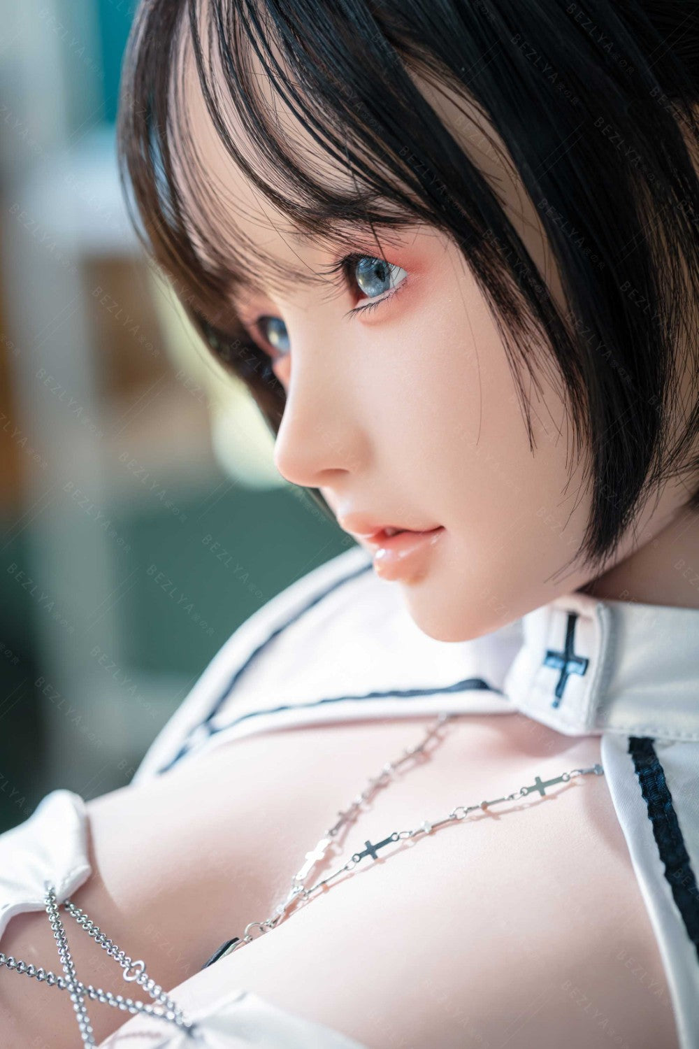 Vanille poupée sexuelle (Bezlya Doll 155 cm E-cup 2.2CF Silicone)