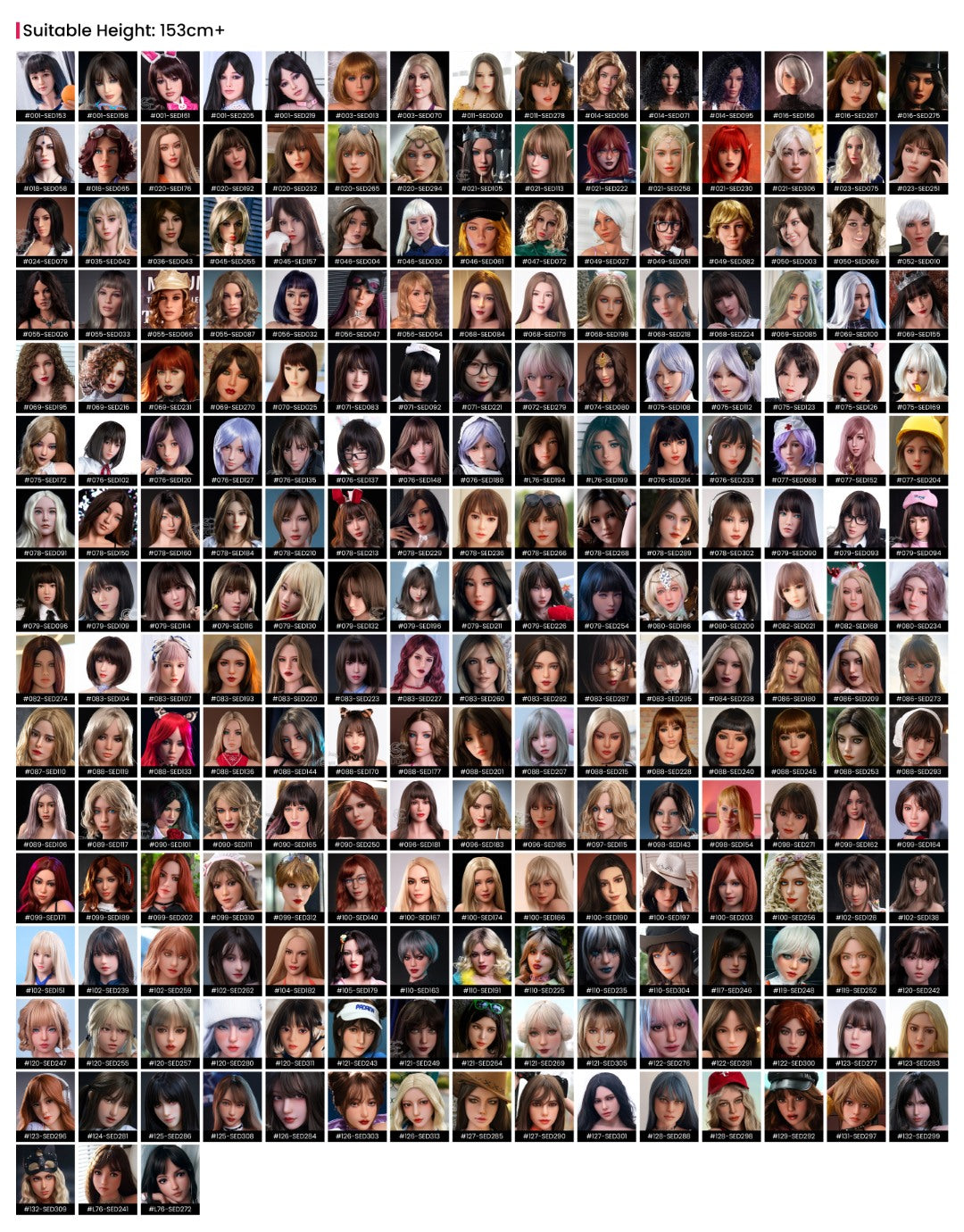 Tête supplémentaire (SE-Doll TPE d'origine)