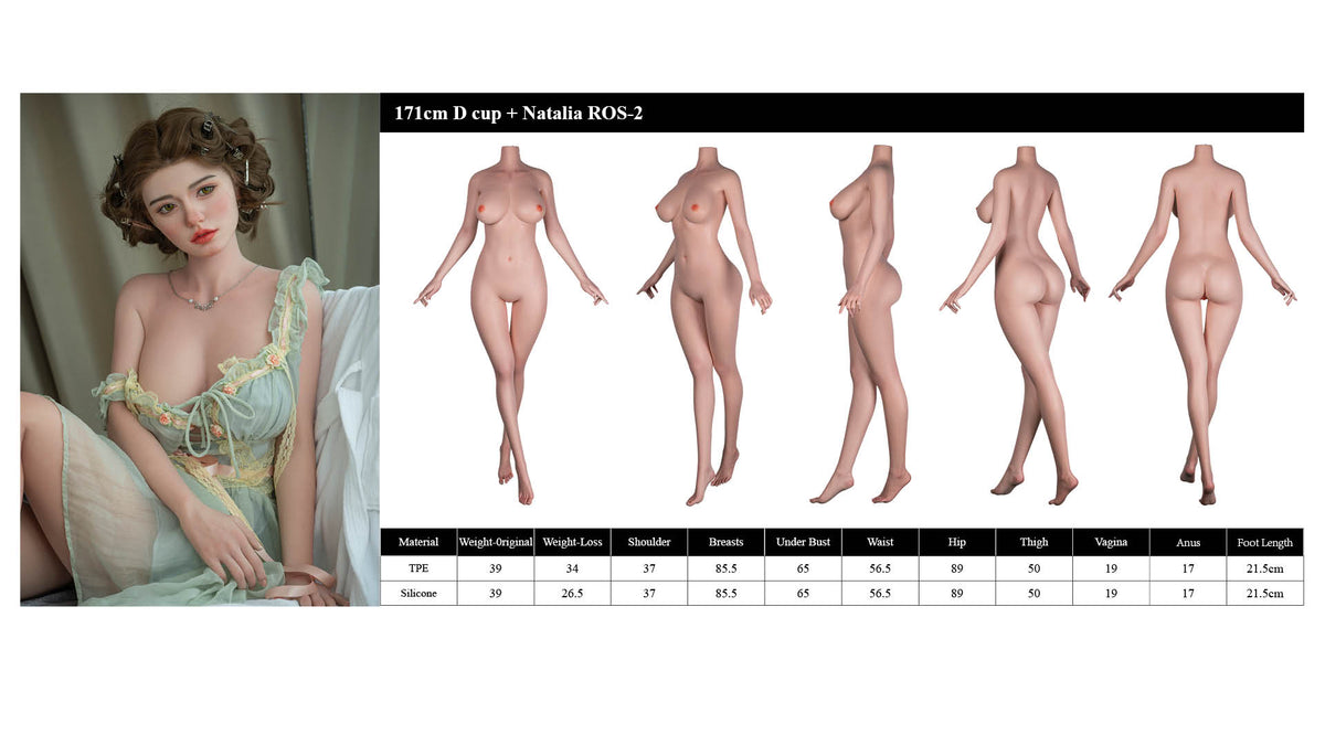 Nathalie poupée sexuelle (Starpery 171 cm bonnet D TPE+Silicone)