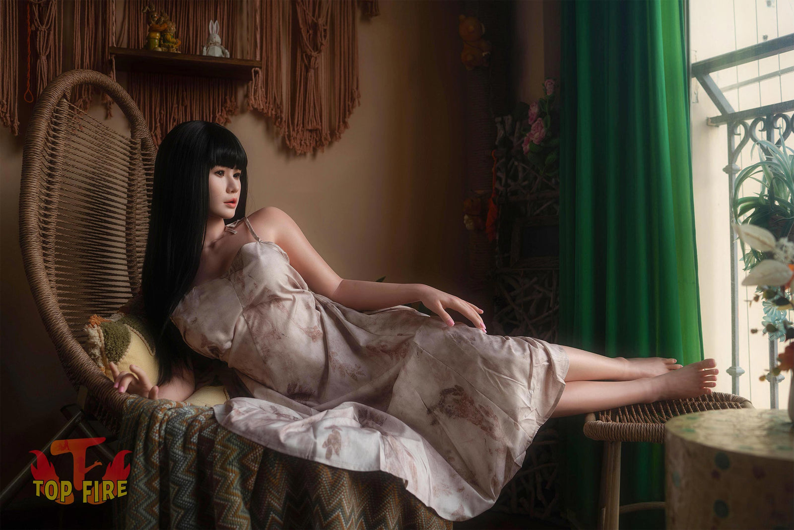 Rose poupée sexuelle (Top Fire Doll 158 cm bonnet D T30 Silicone)