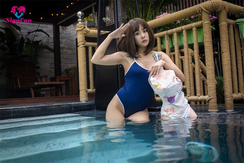 Mégane poupée sexuelle SG-T-013 (corps Sigafun 45 cm bonnet D en silicone)