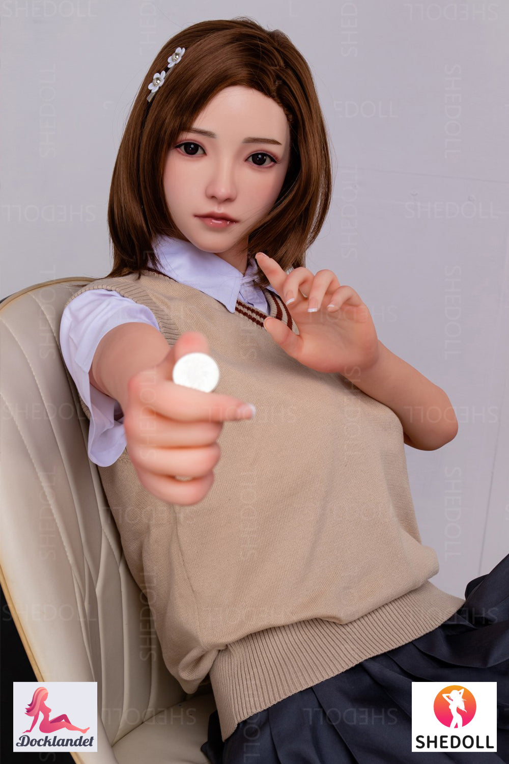 Rose poupée sexuelle (SHEDOLL Bonnet C 158 cm #SH022 TPE+Silicone)