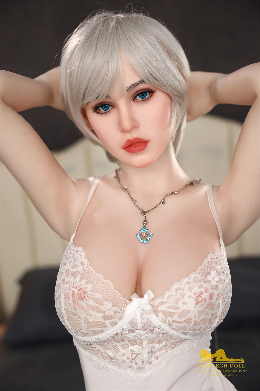 Angèle poupée sexuelle (Irontech Doll 159 cm (G-Cup S2 TPE+Silicone)