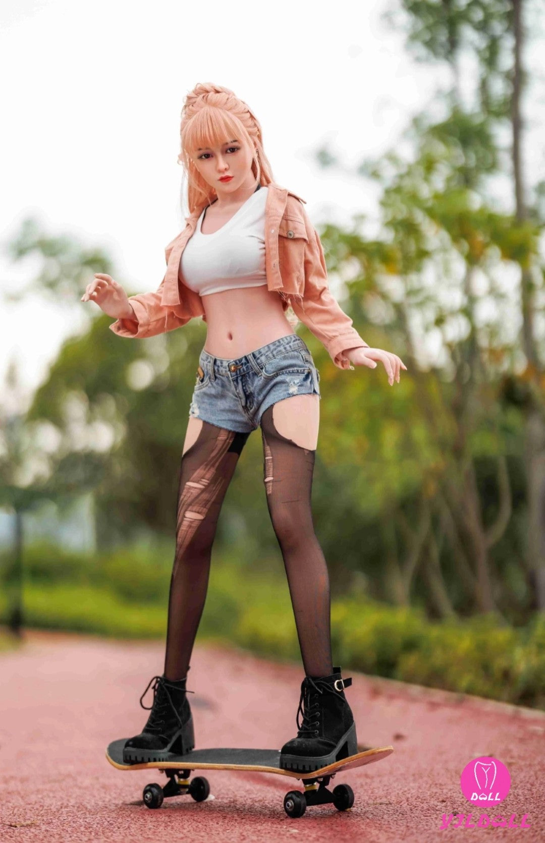Lasley poupée sexuelle (YJL Doll 148cm D-Cup # 369 TPE + Silicone)