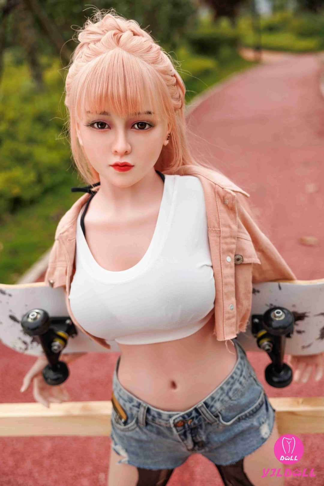 Lasley poupée sexuelle (YJL Doll 148cm D-Cup # 369 TPE + Silicone)
