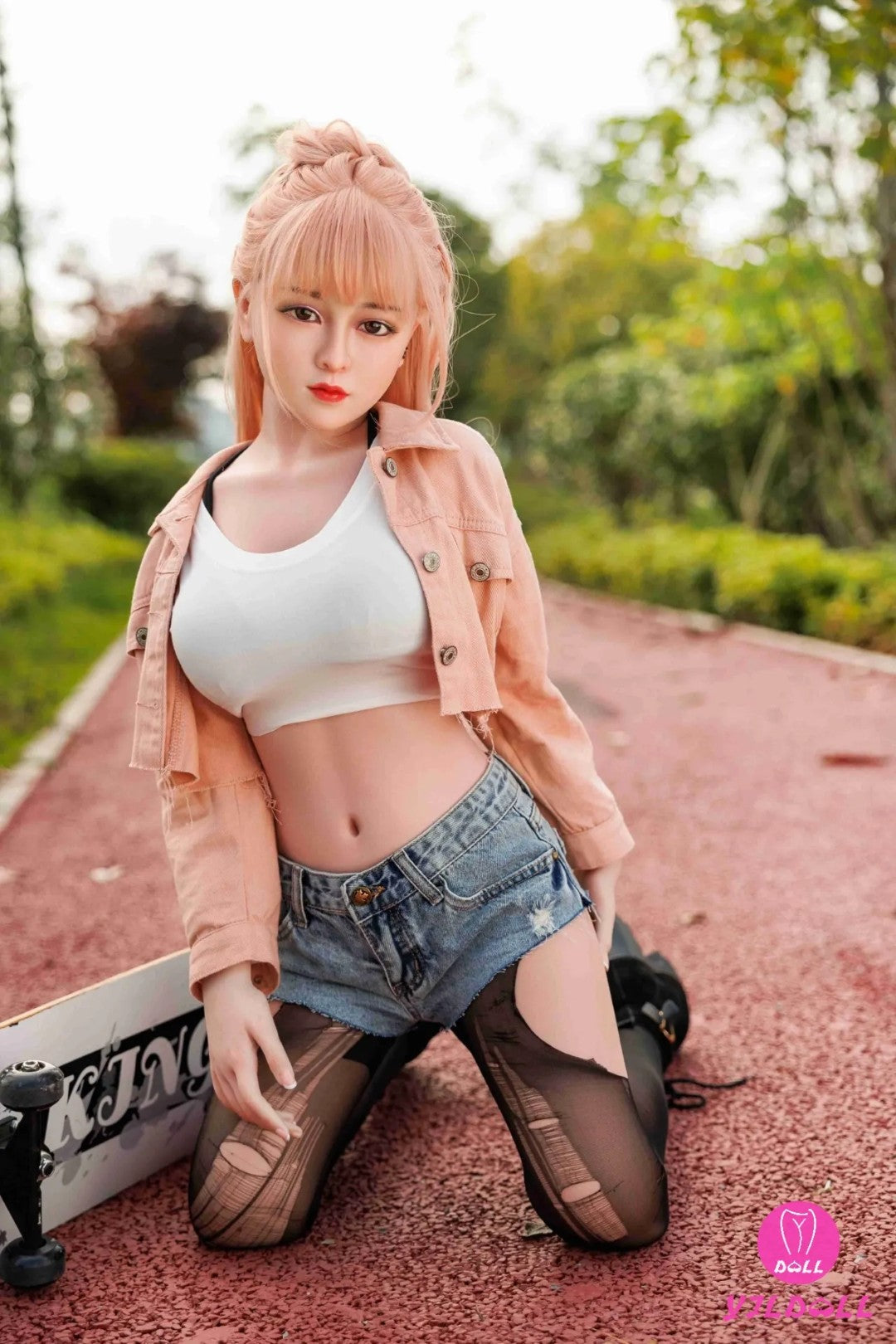 Lasley poupée sexuelle (YJL Doll 148cm D-Cup # 369 TPE + Silicone)