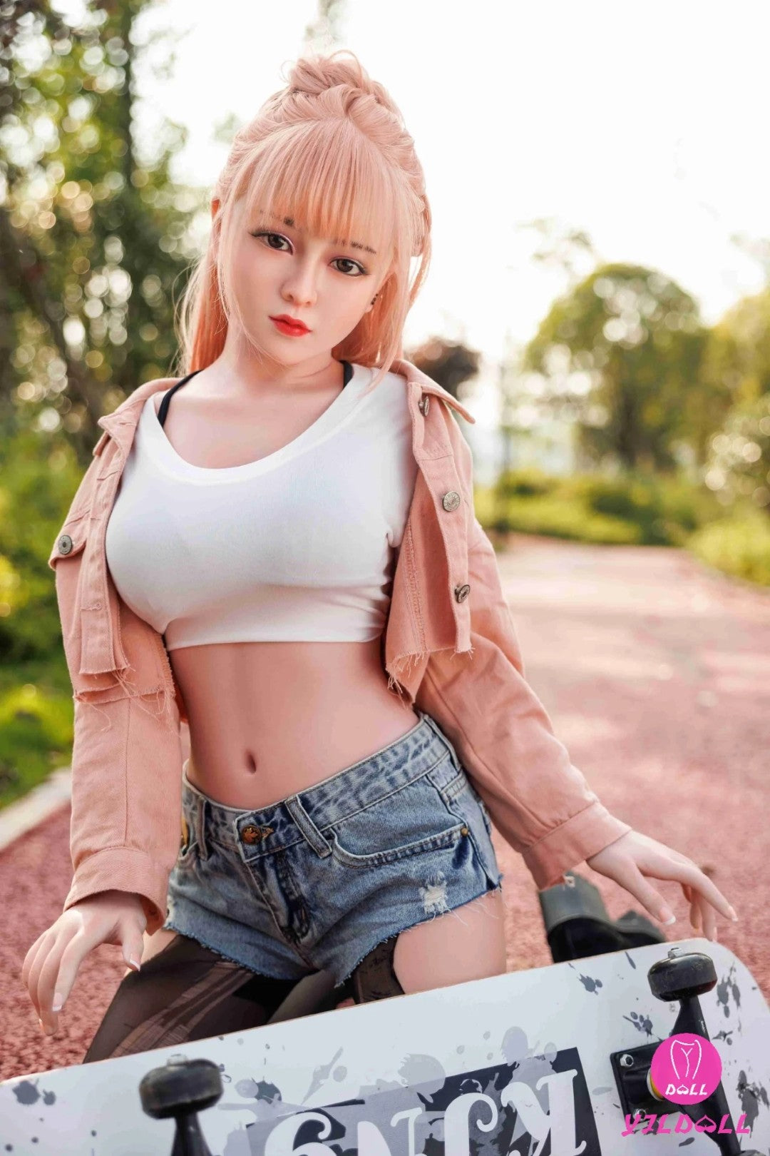 Lasley poupée sexuelle (YJL Doll 148cm D-Cup # 369 TPE + Silicone)