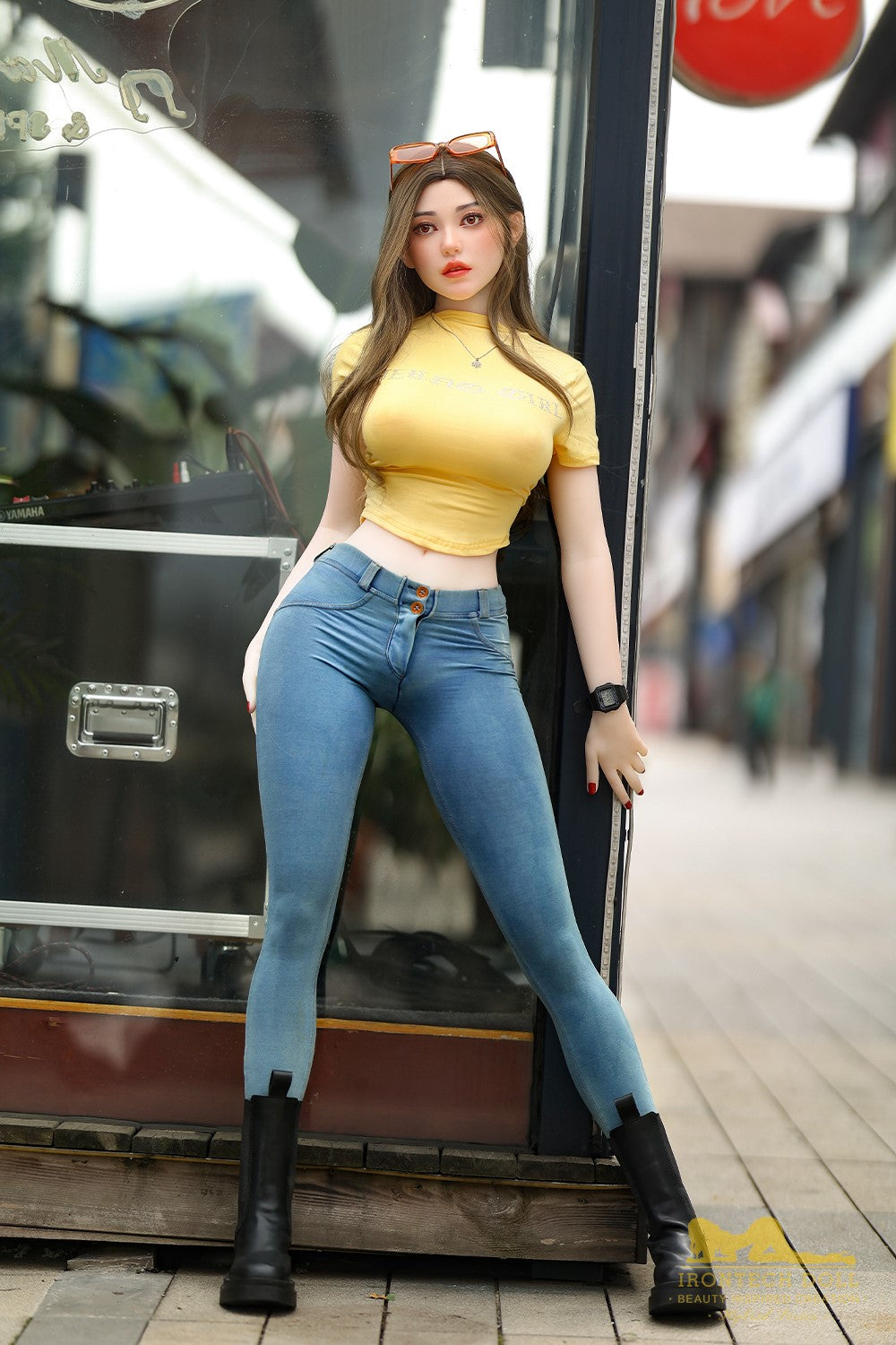 Eileen poupée sexuelle (Irontech Doll 159 cm (G-Cup S40 TPE+Silicone)
