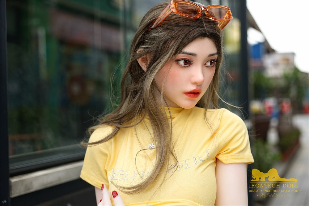 Eileen poupée sexuelle (Irontech Doll 159 cm (G-Cup S40 TPE+Silicone)