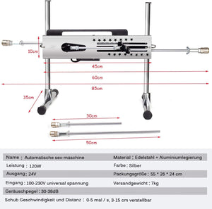 Machine de sexe professionnel avec vitesse réglable et double contrôle - moteur 120W