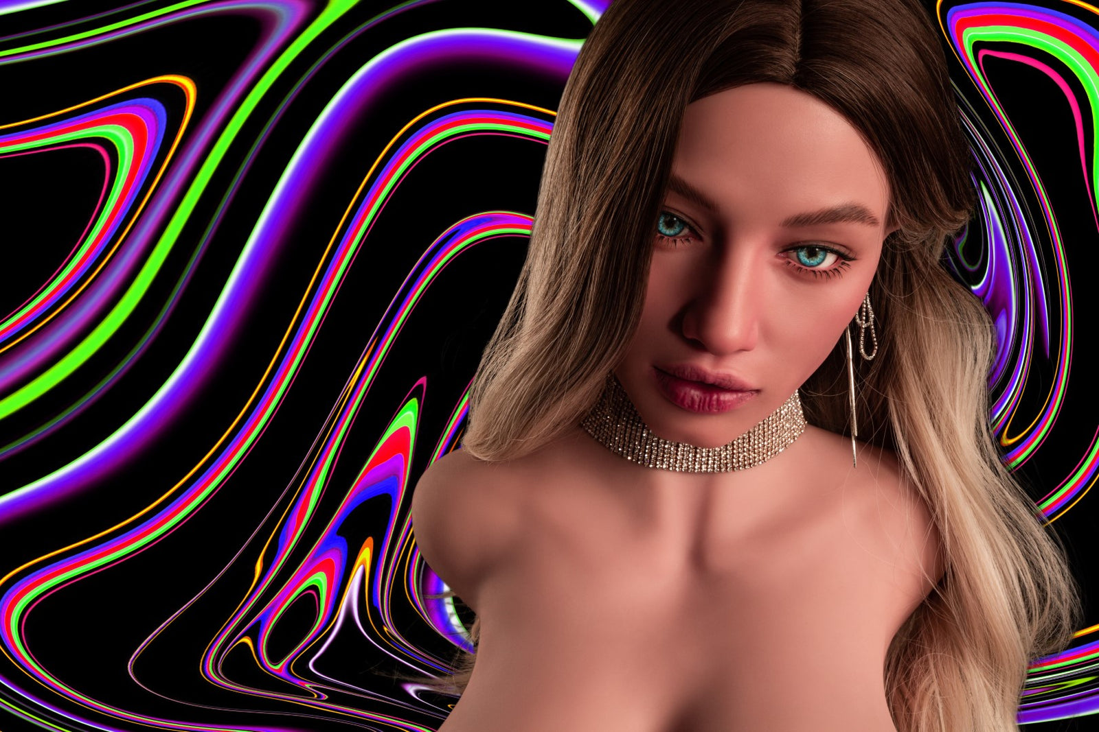 Sola Torse poupée sexuelle (Climax Doll Pro 110 cm bonnet L TPE+Silicone)