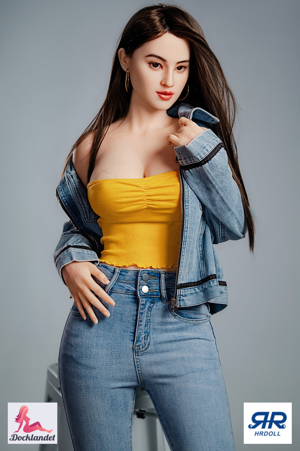 Cristal poupée sexuelle (HRDoll 165 cm (Coupe C #R13 Silicone)