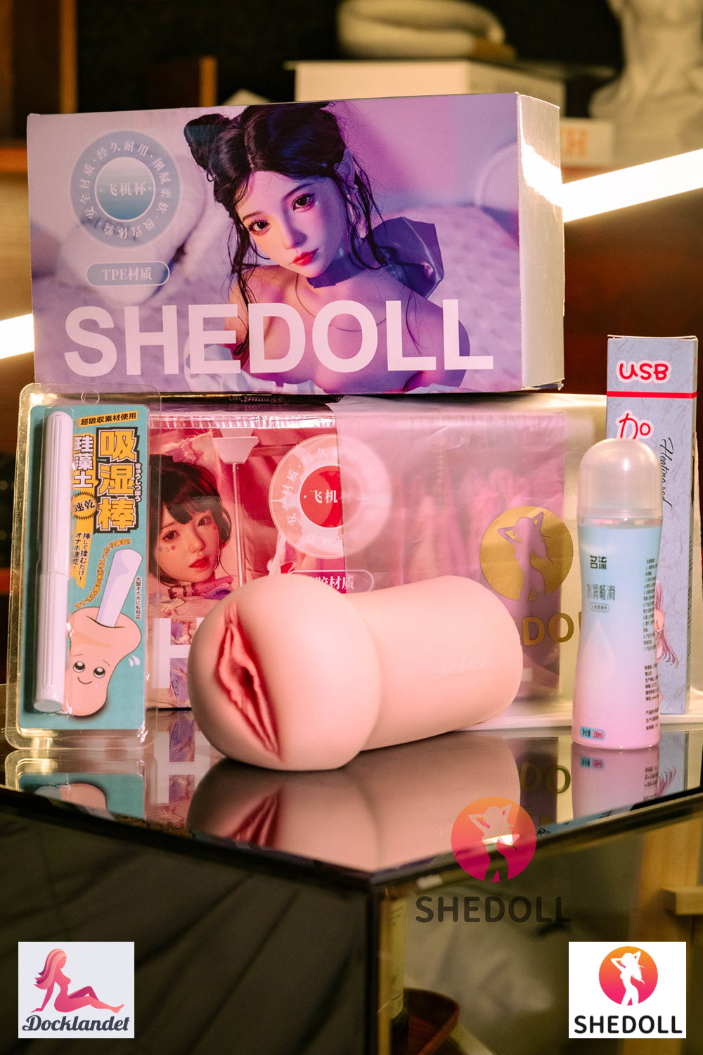Masturbateur réaliste (SHEDOLL # SH160 Silicone & TPE)