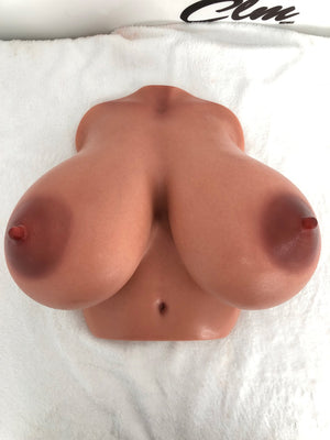 Torse des seins (XL) poupée sexuelle (Climax Doll Silicone Pro G-Cup)