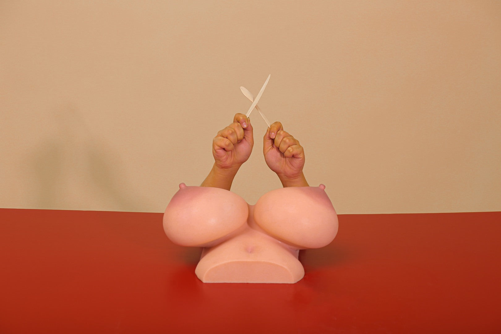 Torse des seins (XL) poupée sexuelle (Climax Doll Silicone Pro G-Cup)