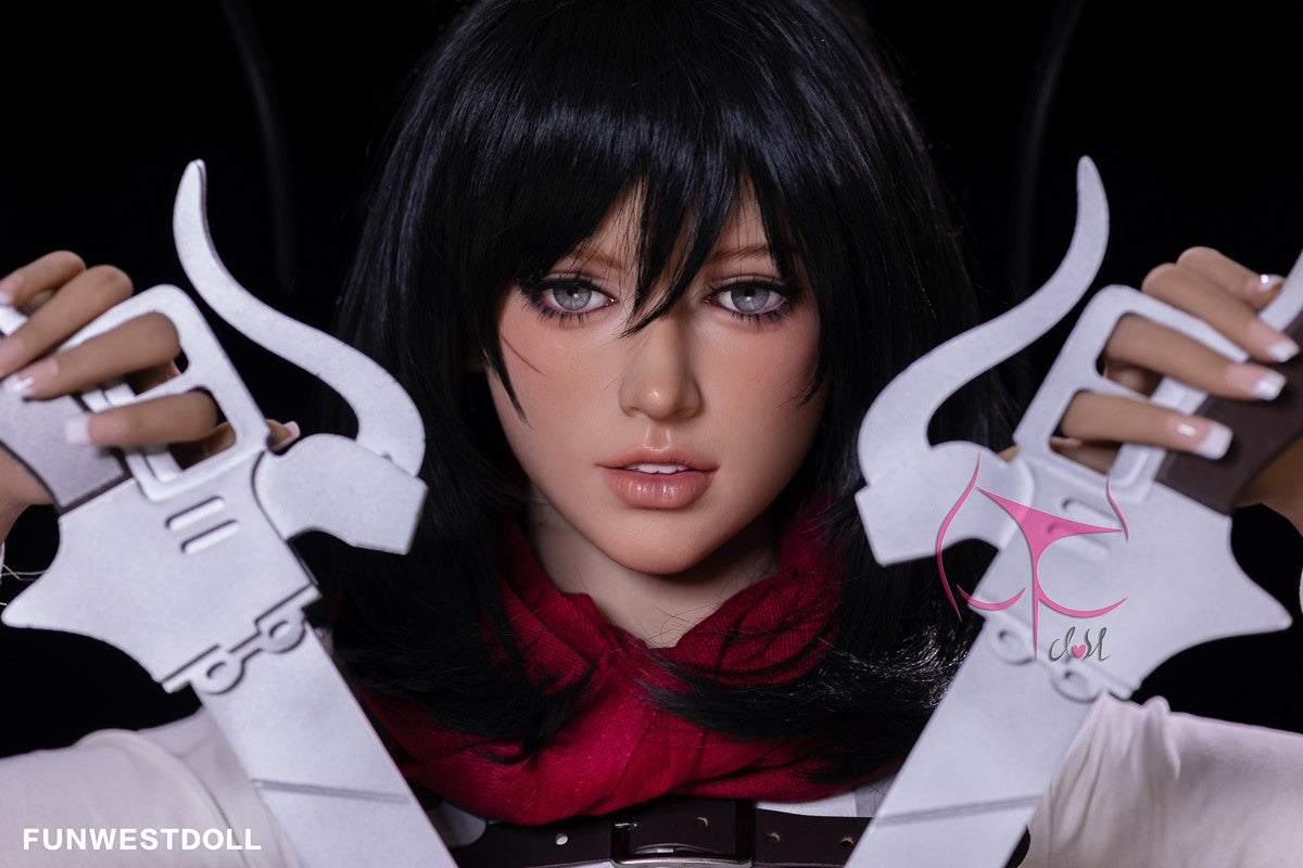 Mikasa Chloé poupée sexuelle (FunWest Doll 159cm A-Cup # 035 TPE)