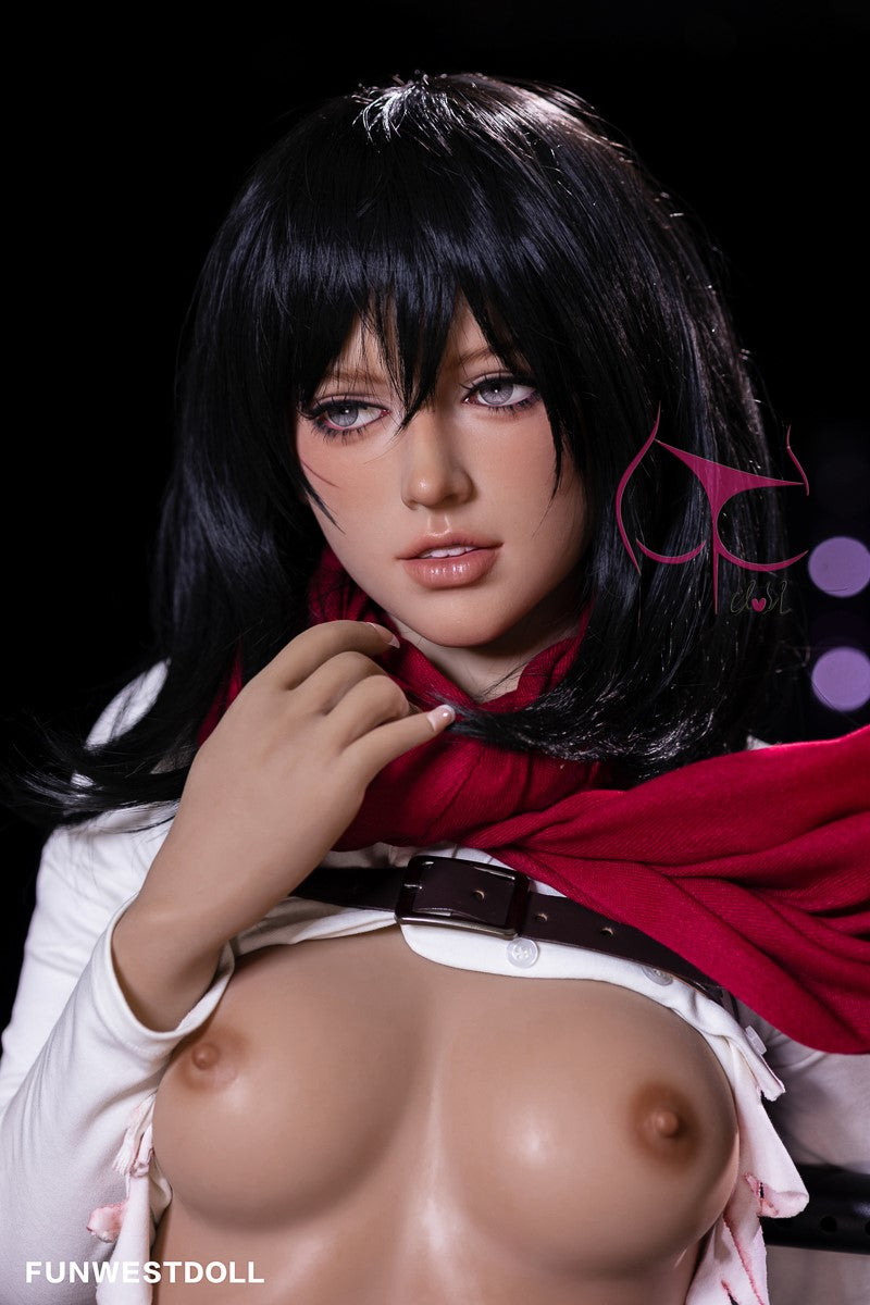 Mikasa Chloé poupée sexuelle (FunWest Doll 159cm A-Cup # 035 TPE)