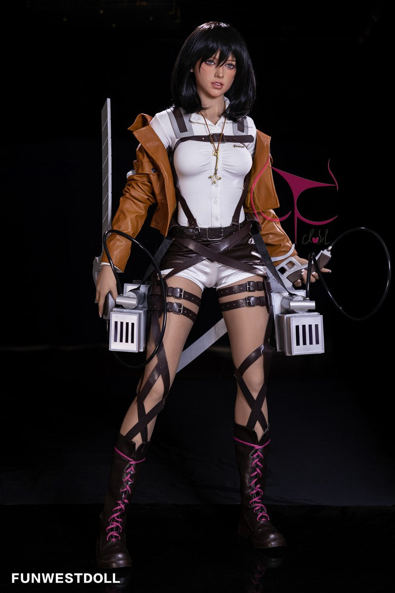 Mikasa Chloé poupée sexuelle (FunWest Doll 159cm A-Cup # 035 TPE)