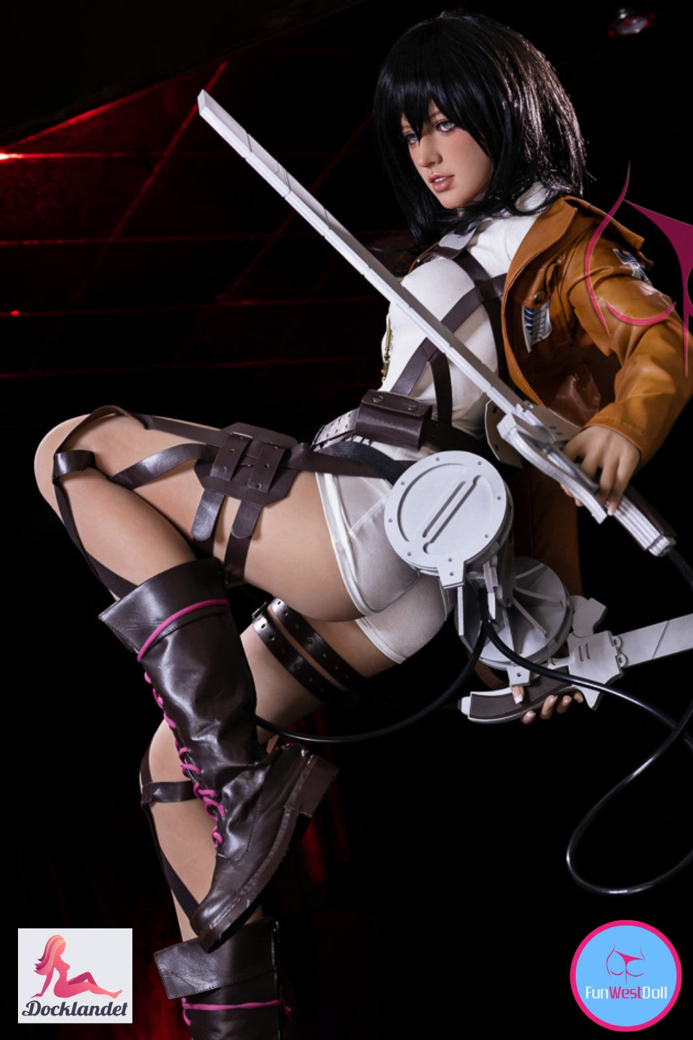 Mikasa Chloé poupée sexuelle (FunWest Doll 159cm A-Cup # 035 TPE)
