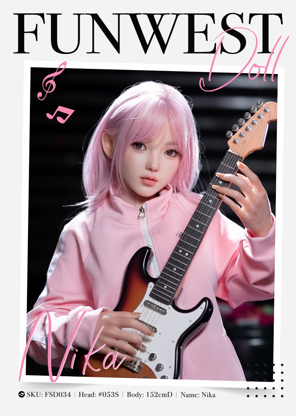 Nika poupée sexuelle (FunWest Doll Bonnet D 152 cm #053S RST Silicone)