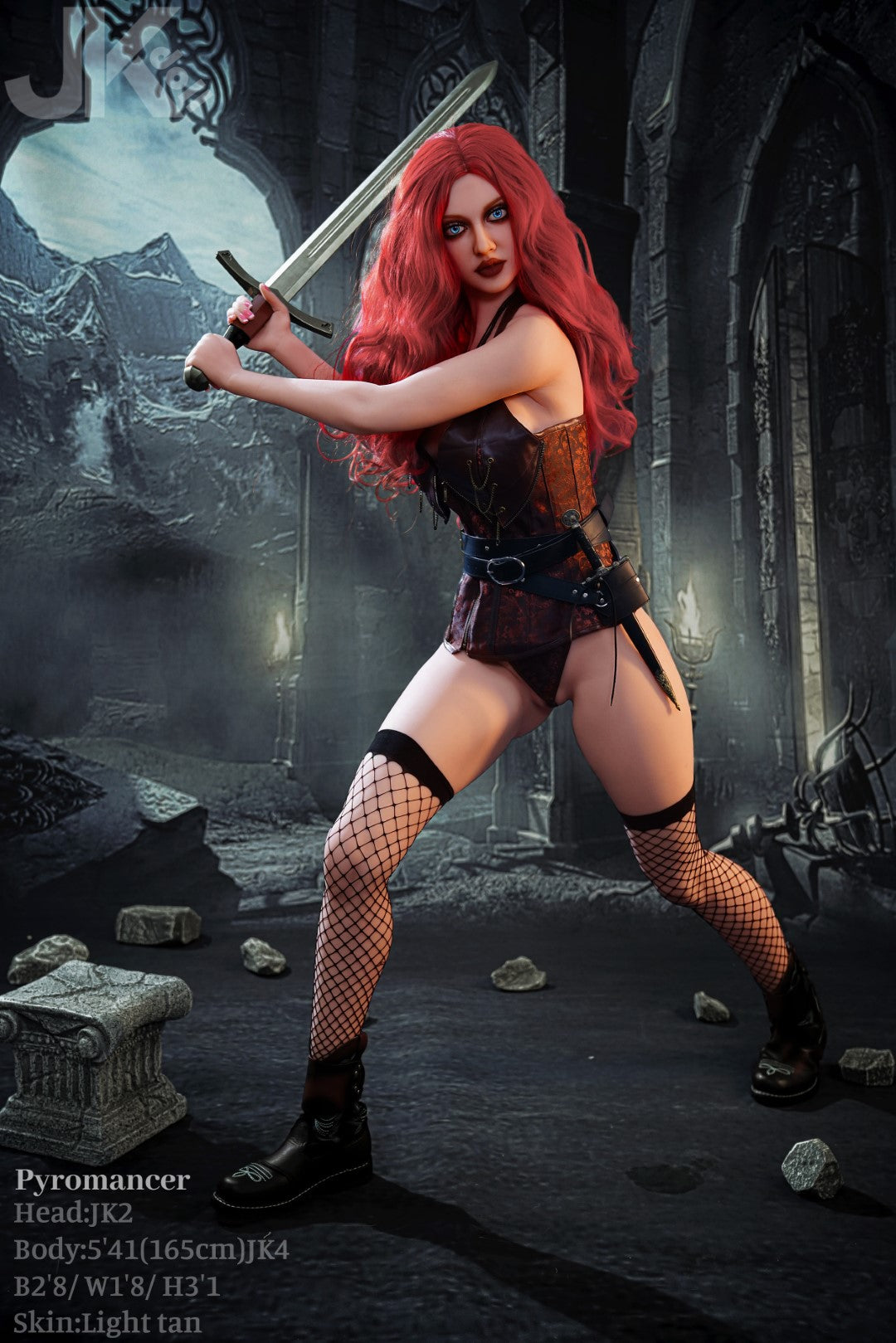 Pyromancien poupée sexuelle (JK-Doll Bonnet D 165 cm JK2 TPE)