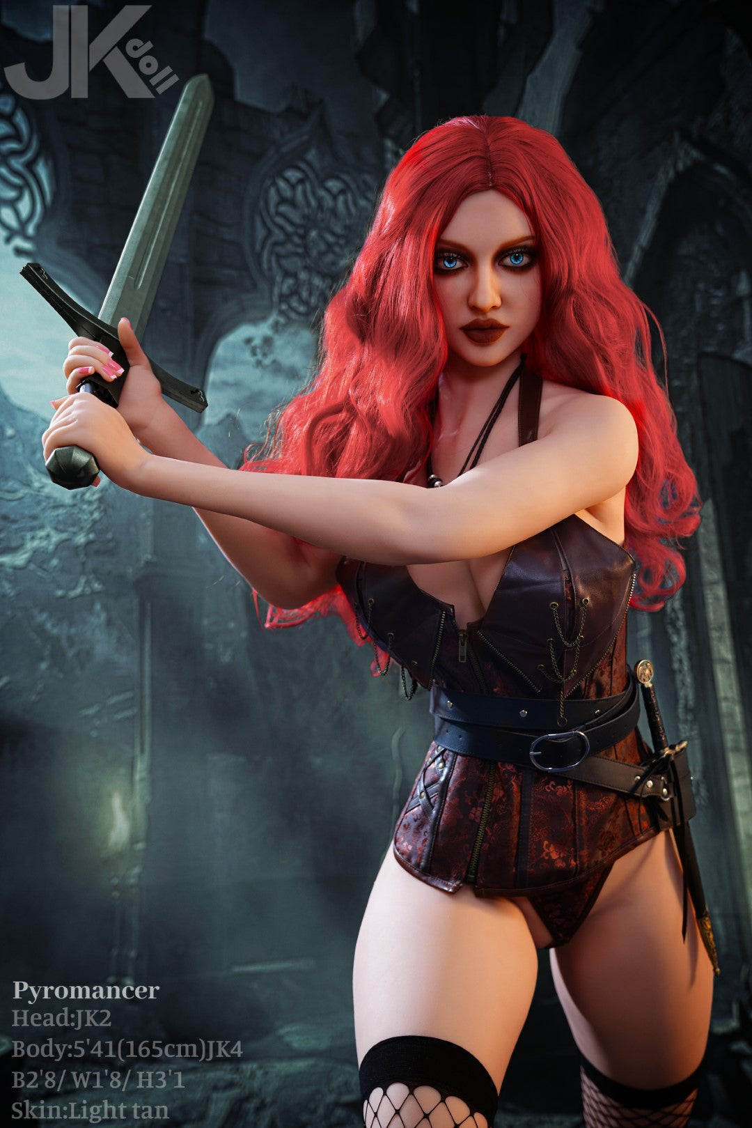 Pyromancien poupée sexuelle (JK-Doll Bonnet D 165 cm JK2 TPE)